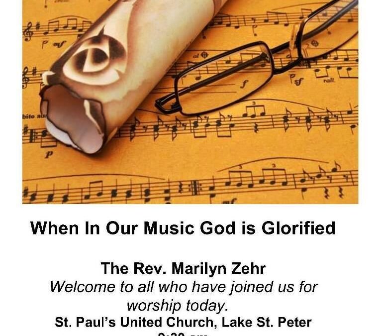 When In Our Music God is Glorified 2018 08 26